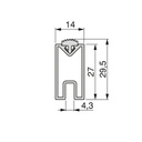 Luxe Rectangular rail 2.35 m