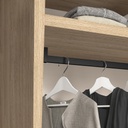 Zero support pair for hanging rail (edges) L+R