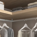 Luxe wardrobe rail angular support