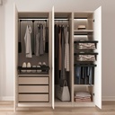 Zero Hang pull down wardrobe rail lift (BLACK)