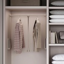Zero Hang pull down wardrobe rail lift (Stone Grey)