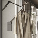 Sway pull down wardrobe rail lift (Tatianium) 