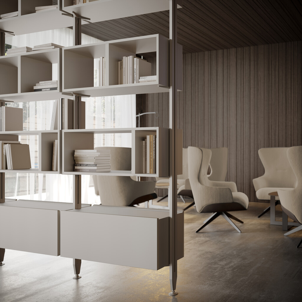 STONE GREY Lot of 2 Zero profiles (Floor - Ceiling)