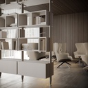 STONE GREY Lot of 2 Zero profiles (Floor - Ceiling)