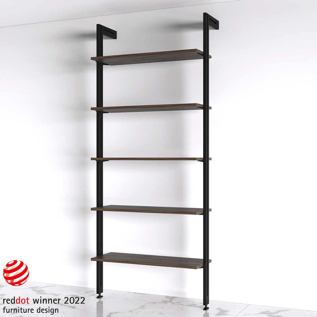 Zero support for wooden shelf