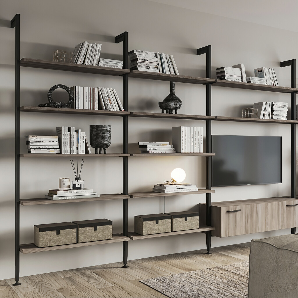 Zero support for wooden shelf