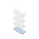 Hardware kit to make an aluminium shelf