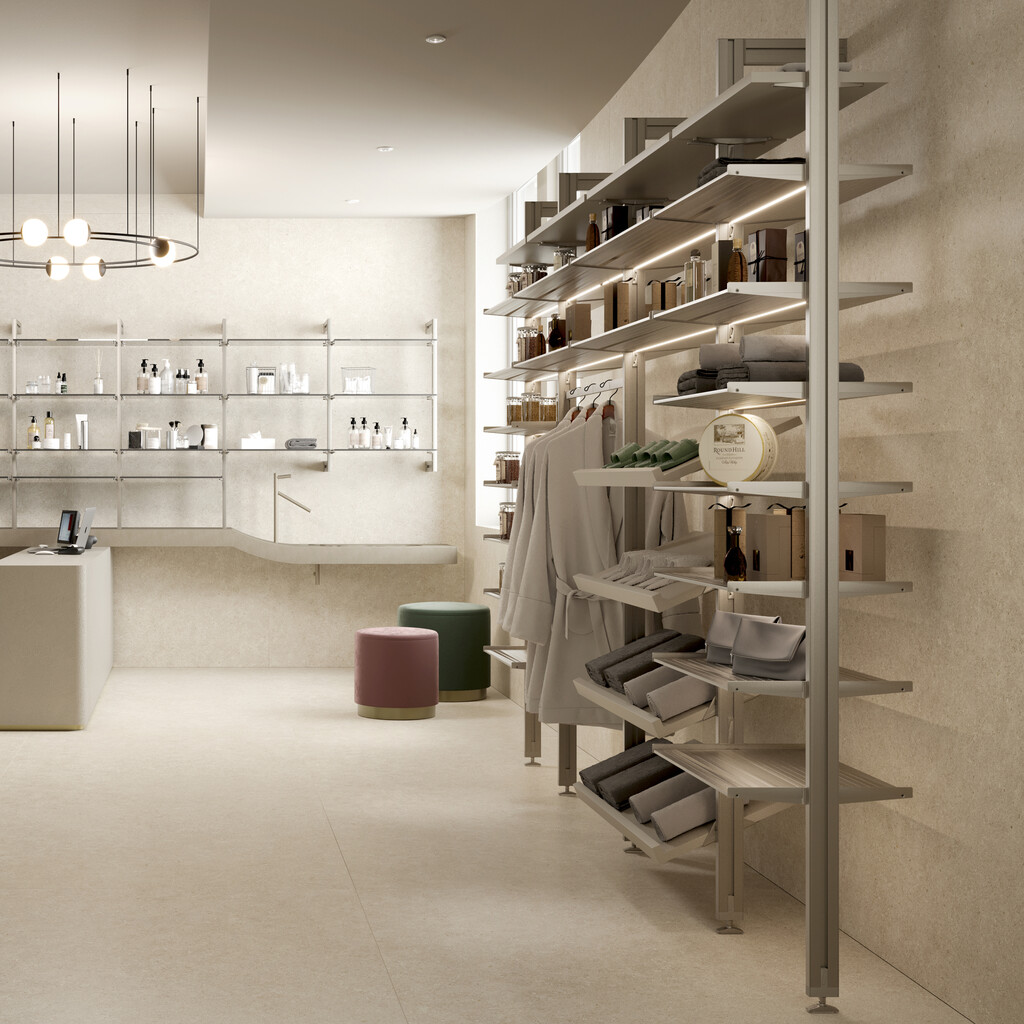 Hardware kit to make an aluminium shelf