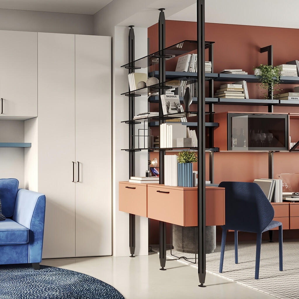 Zero support set for glass shelf