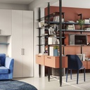 Zero support set for glass shelf