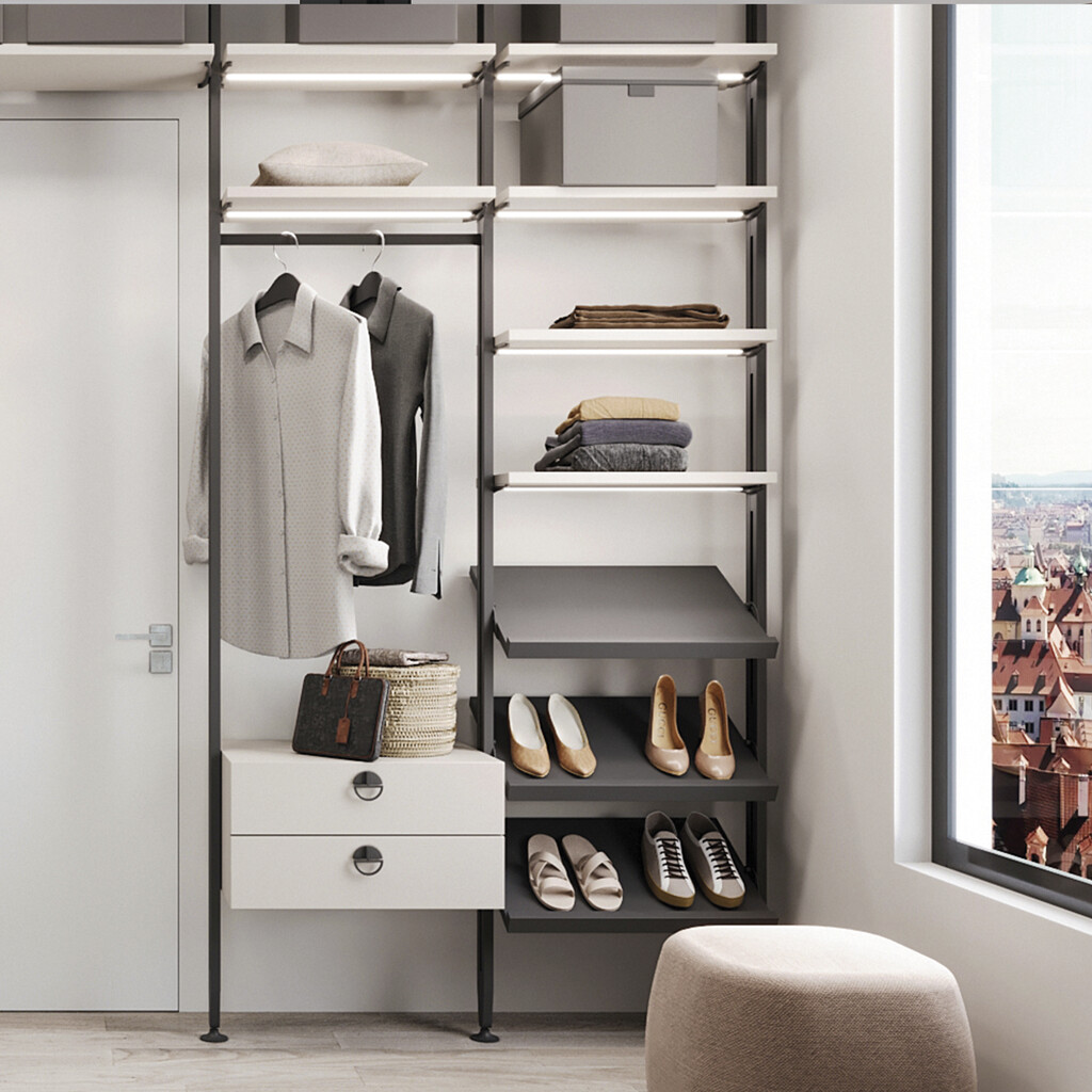 Zero support kit for hanging rail