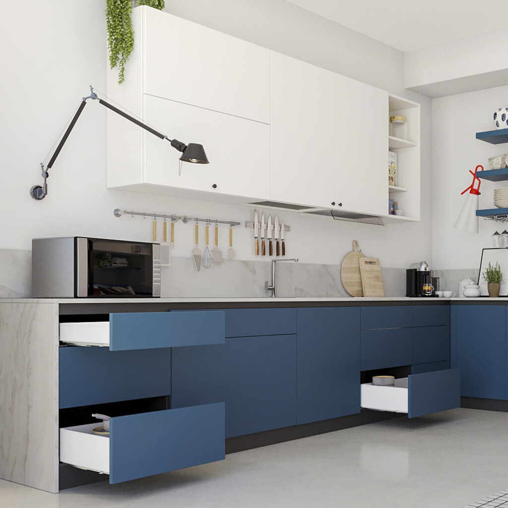 Simplex White Drawer 25kg Height 122 mm