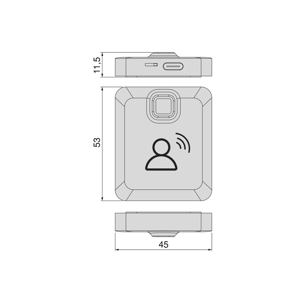 RF transmitter Smart motion sensor (movement) 