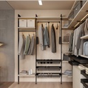 Zero bracket for fixing Hack cabinet racks (BLACK)