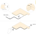 Neonlynx H LED Strip 12x5, 7.6W/m IP65 (24V) IP65
