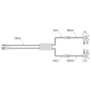 LED sensor Smart door DOUBLE (proximity) (12V DC) (24V DC), Plastic, Black