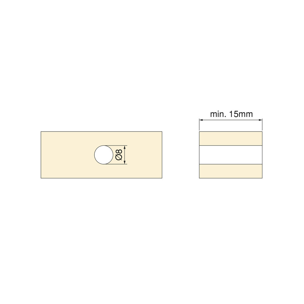 LED sensor Smart door DOUBLE (proximity) (12V DC) (24V DC), Plastic, Black