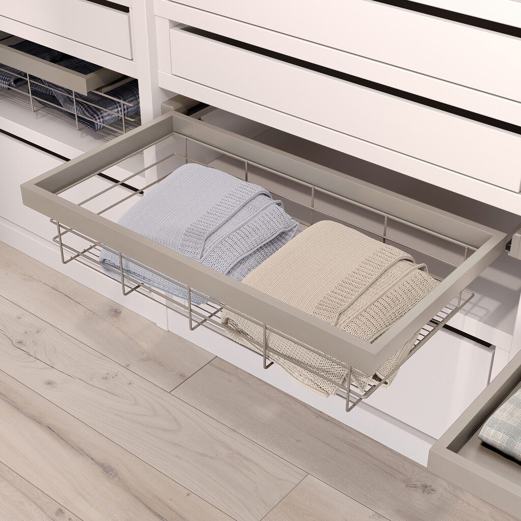 Frame with soft-close slides for cabinet accessories Hack