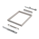Frame with soft-close slides for cabinet accessories Hack