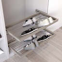 Shoe drawer basket for closets