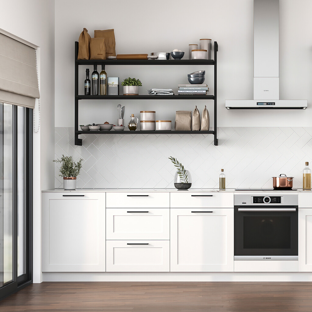 Zero modular structure for wall mounted