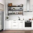 Zero modular structure for wall mounted