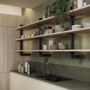 Zero modular structure for wall mounted