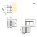 Harmony corner system (left/right)