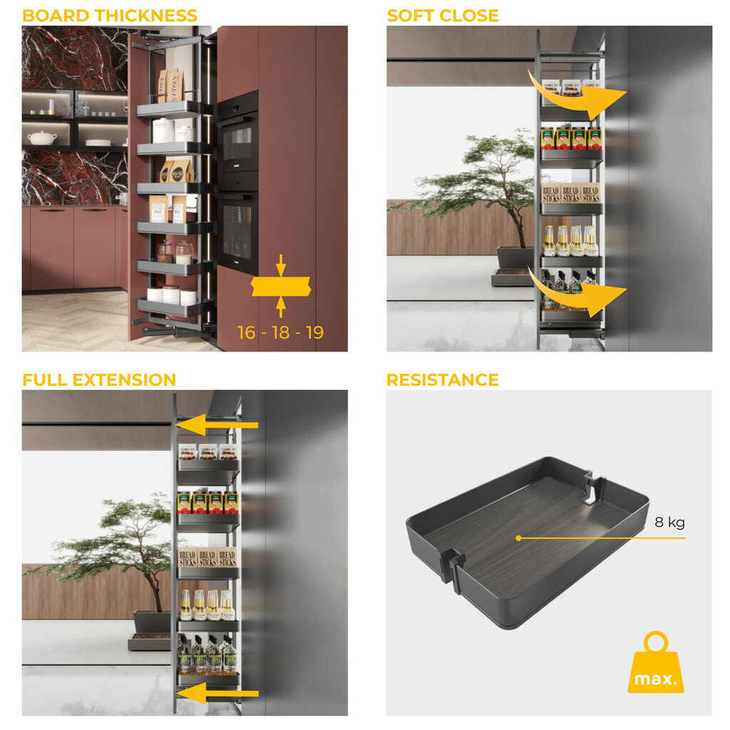 Harmony Swivel Larder Unit
