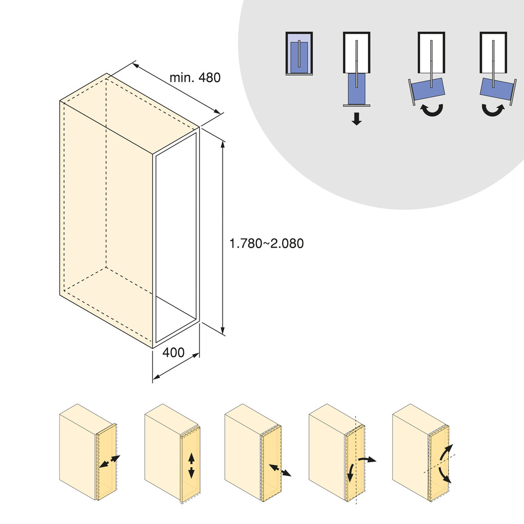 Harmony Swivel Larder Unit