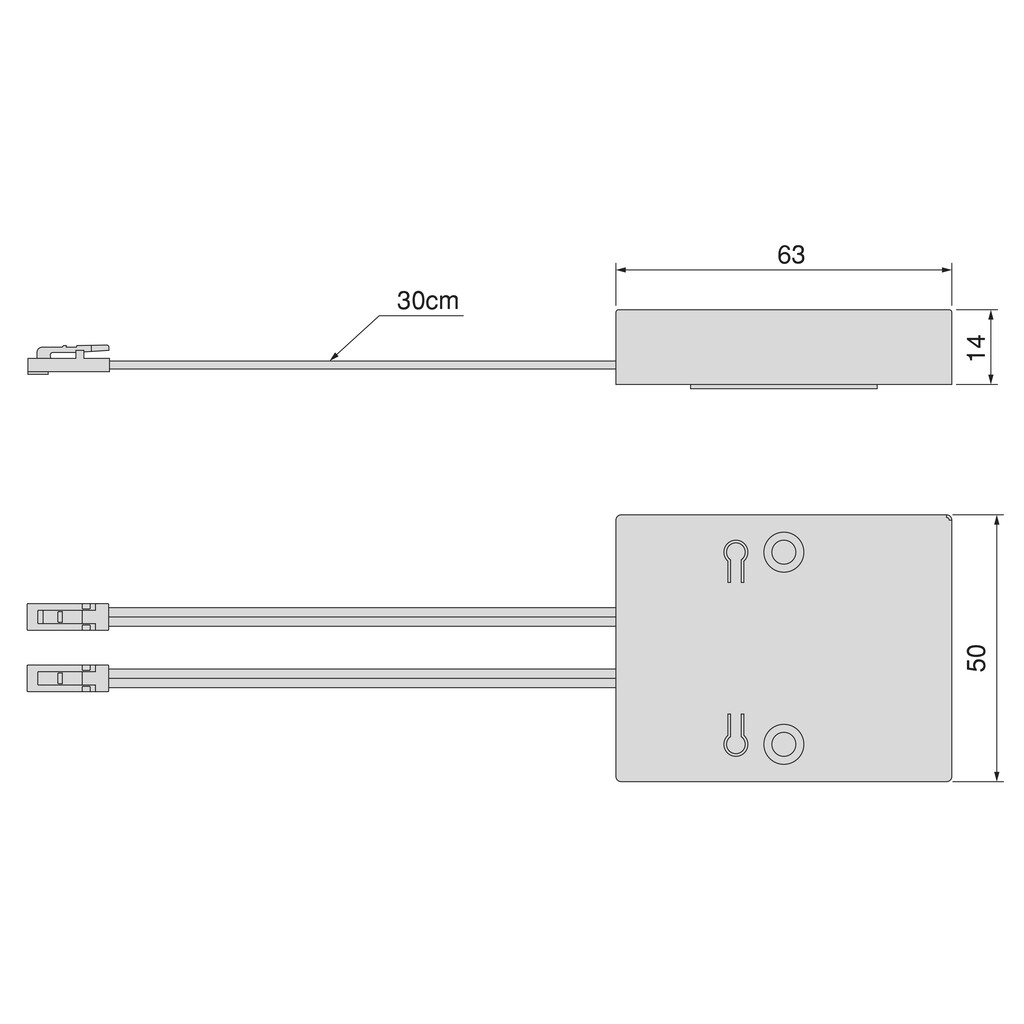 RF Receptor for secondary multichannel RF Transmitters