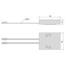 RF Receptor for secondary multichannel RF Transmitters