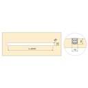 Pyxis recessed LED floodlight (24V DC), length 2.9m, Aluminium and Plastic, Anodized