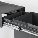 Recycling bin Manual Pull Out 1x20L