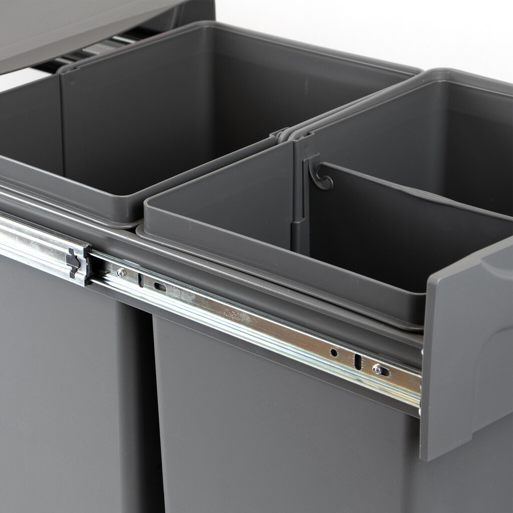 Recycling bin Manual Pull Out 2x20L