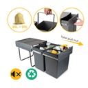 Recycling bin Manual Pull Out 2x20L
