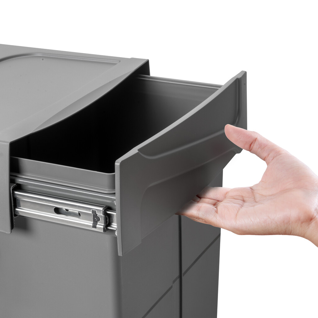 Recycling bin Manual Pull Out 2x25L