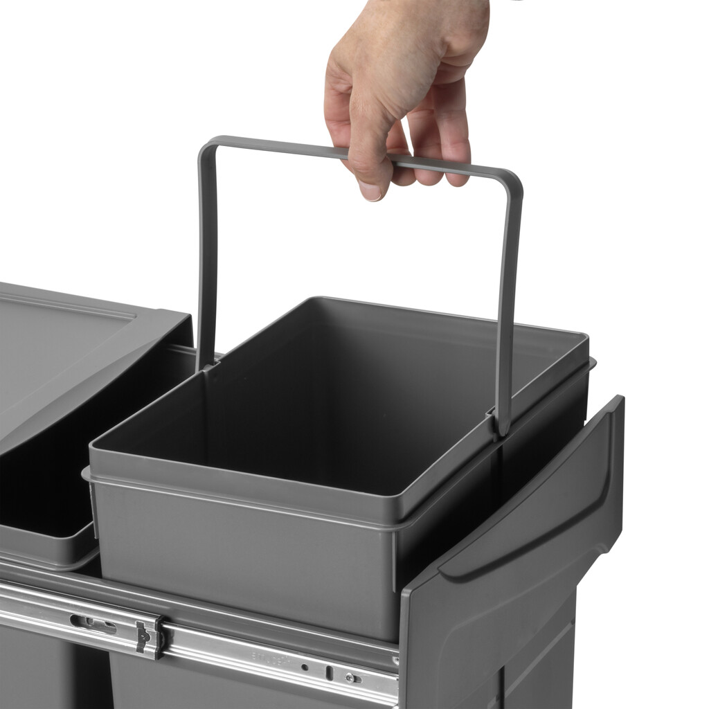 Recycling bin Manual Pull Out 2x25L