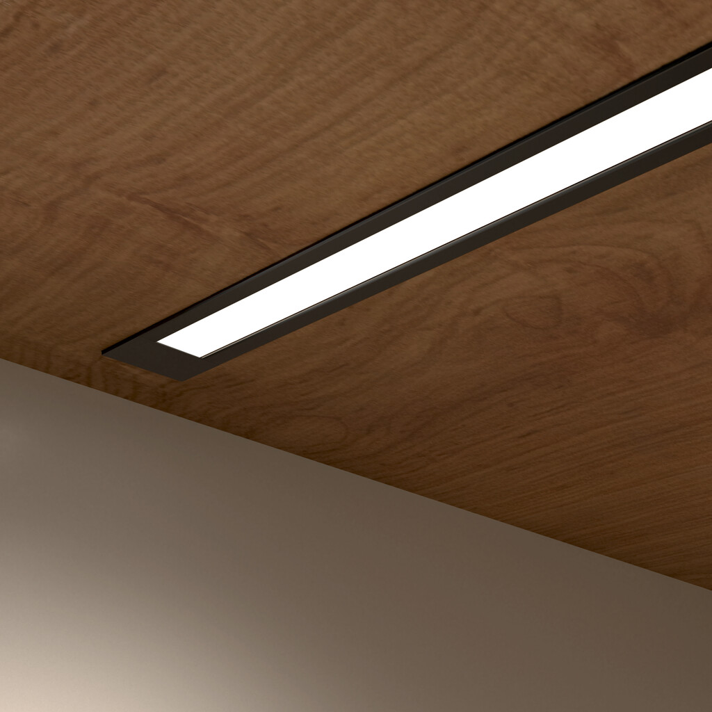 Pyxis recessed LED floodlight (24V DC), length 2.9m, Aluminium and Plastic, Anodized