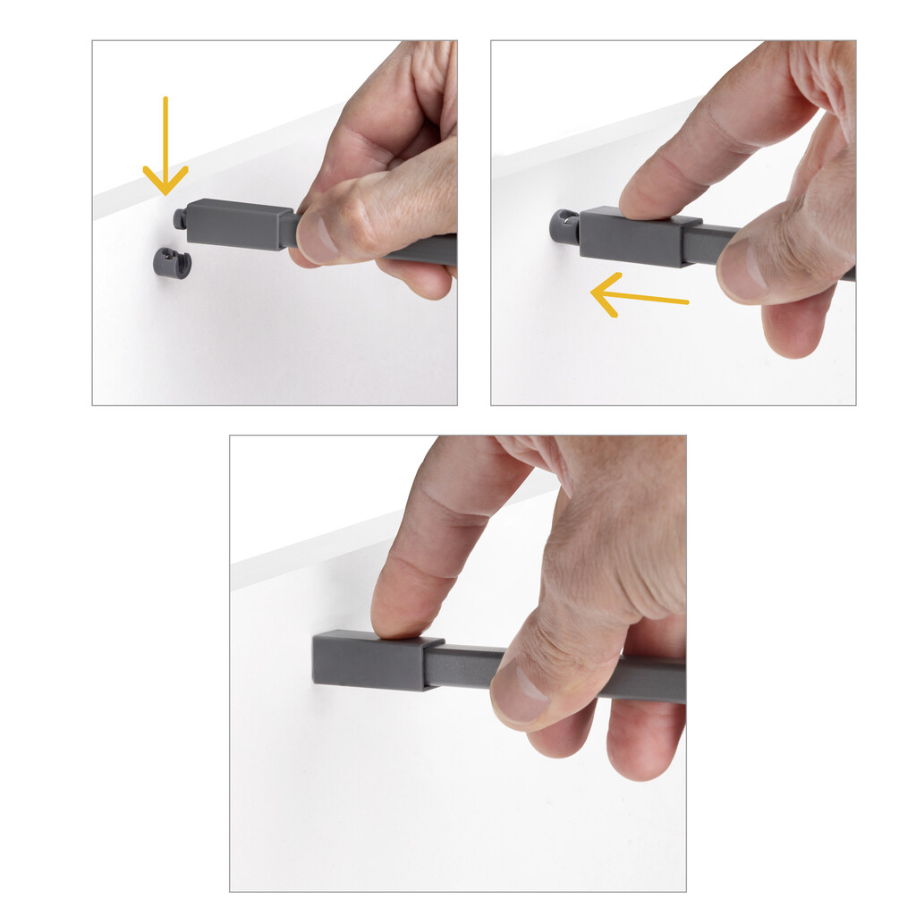 Set of side rails for Anthracite Simple Drawer