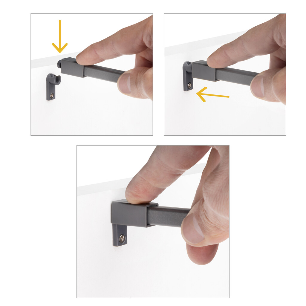 Set of side rails for Anthracite Simple Drawer