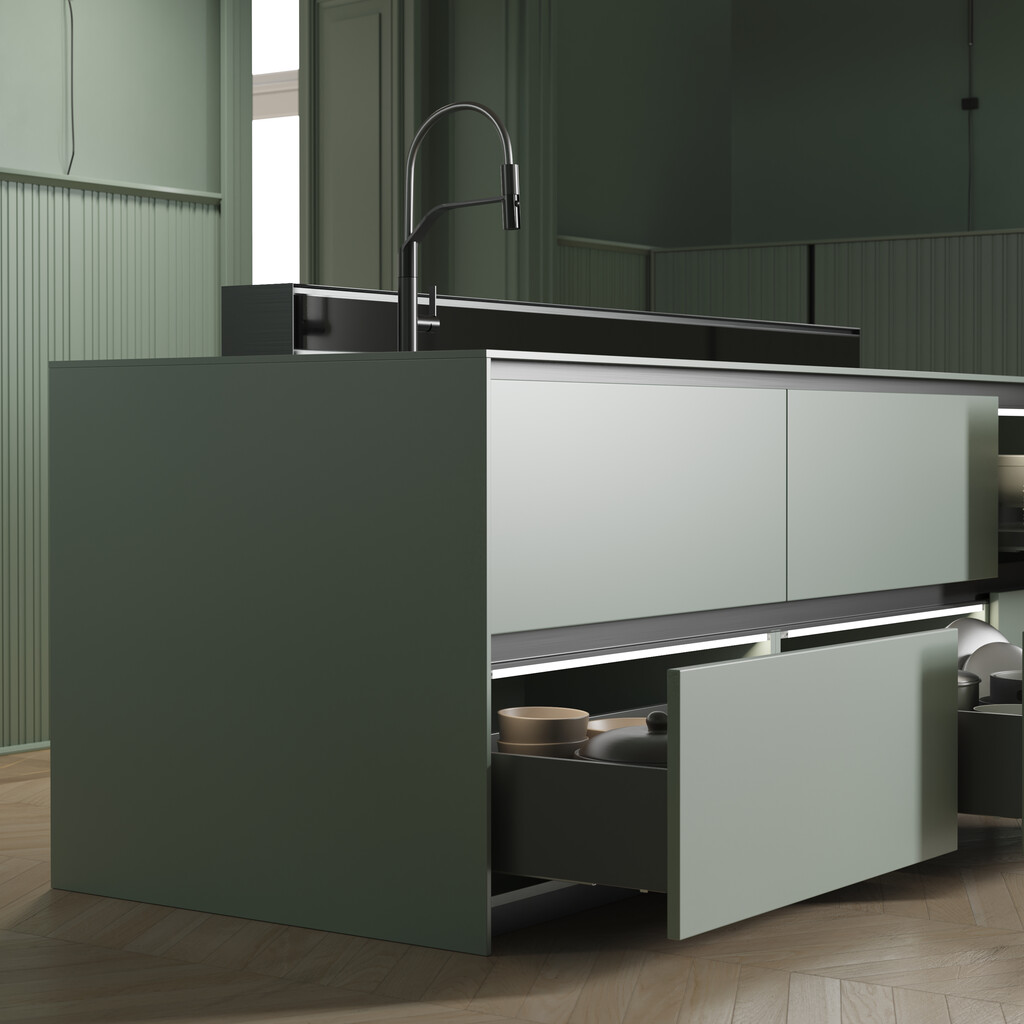 Vertex 3D Anthracite External Drawer 40kg Height 178mm