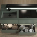 Vertex 3D Anthracite External Drawer 60kg Height 242mm