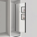 Pull-out mirror for inside wardrobe (Black)