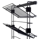 Pull-out side shoe rack for closets and walk-in closets Hack (Black)