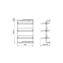 Pull-out side shoe rack for closets and walk-in closets Hack (Black)