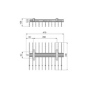 Pull-out trouser rack (Black)