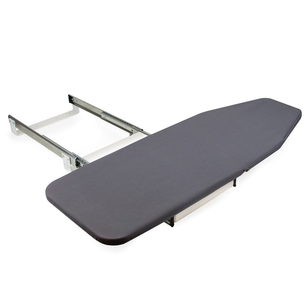 Ironing board, folding and pull-out 180 degress