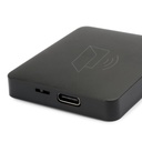 RF transmitter with LED sensor Smart door (proximity) with rechargeable battery (5V DC), Plastic, Black