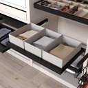 Closet organizer basket 